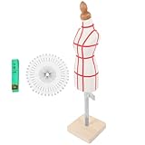 TOVINANNA Manichino Sartoriale per Modellistica Abbigliamento Supporto Mini con Base Stabile per Esposizione Abiti Bambole e Busto Sarta Portatile e Resistente
