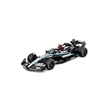Bburago - Mercedes AMG Petronas W15 Lewis Hamilton #44 2024 - Modellino Realistico Auto in Scala 1:43, Guidata da Lewis Hamilton, Licenza Ufficiale Mercedes, Età consigliata 3+ Anni