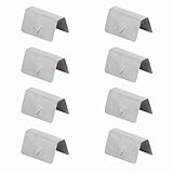 Segrehy Clip deflector pioggia di clip di sostegno deflettore clip di fissaggio in acciaio inossidabile per deflettori del auto heko g3 sned 8pcs