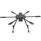 QWinOut Q705 Six-axls Folding Arm Hexacopter Aircraft Frame Kit 705 mm 6-Axls Airframe with Landing Gear Skid for DIY Drone