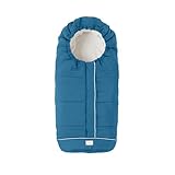 Nuvita 9545 Junior City | Sacco Universale per Passeggino | Perfetto per Bambini da 6 a 36 Mesi (100 cm) | Tessuto Vellutato e Massimo Comfort per il Tuo Bambino fino a -10°C | Blu Petrolio
