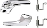 Young Wolf Coppia di Maniglie Interne per Portiera Sinistra e Destra, Compatibili con Corsa D Van MK III 13297813 13297814