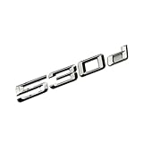 NIBOTT 3D ABS Bagagliaio di un'auto Distintivo Dell'emblema Logo Fit for BMW 520i 525i 530i 535i 520d 525d 530d Xdrive E60 E39 E34 F10 Lettere Adesivo Accessori(530 d)