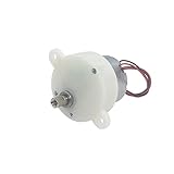 Motore micro con riduttore 6V, motore con JS30 eccentrico a bassa velocità 5 giri/min/100 giri/min, riduttore silenzioso con ingranaggi in plastica per luci da palcoscenico (5 giri/min)