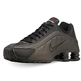 NIKE Shox R4, Sneaker Donna, Black/Black-Black-Bright Crimson, 44 EU
