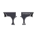 labelbike - Adesivi in Resina Gel 3D Protezioni Piastra Forcella Moto compatibili con Honda Transalp 2023-2025 - Colore Argento Nero