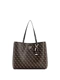 GUESS Meridian Girlfriend Tote, Borsetta Donna, Logo Moka, One Size