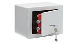 FP-TECH - CASSAFORTE A MURO DA INCASSO IN ACCIAIO VERNICIATO CON CHIAVE HOTEL 23x17x17 CM