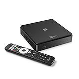 TELE System ON T2 HD: Decoder digitale terrestre Android TV, Smart TV Upgrade, Tuner DVB-T2 HEVC HDR10+HLG, HDMI, SCART Adapter Incluso - Certificato Google