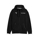 PUMA BMW MMS Ess+ FZ Hooded Jacket FL, Giacche di Sudore Uomo, PUMA Black, L