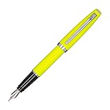 Aurora Style Resin - Penna stilografica in resina verde con raccordi cromati, pennino in acciaio cromato, spessore M, confezione regalo