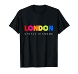 London Fashion Style T Shirt, Colorful London Vibes, London Maglietta