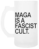 Oldrytee Maga È Una Setta Fascista Boccale Trasparente Con Manico In Vetro Per Birra