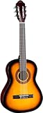 Eko GUITARS - CS-5 SUNBURST Chitarra Classica Serie Studio Scala 3/4, Top in Agathis, Fasce e Fondo in Tiglio Laminato, Manico in Mogano e Tastiera in Betulla, Custodia Inclusa, Colore Sunburst