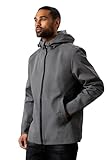Burton Giacca con cappuccio resistente all'acqua grigia, Grigio, M