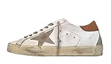 Golden goose Scarpe Sneakers Uomo Vintage Superstar 10803 Bianco Nocciola (Numeric_41)