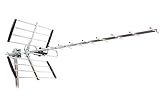 ANFEL YAGI 16db Antenna TV Digitale Terrestre UHF 21-48 esterno, con filtro 5G LTE, per Ricezione il segnale Digitale Terrestre DVB-T/T2, Frequenze 470-694Mhz, Lunghezza 106cm