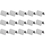 Clip Deflettore Vento, 15 Pezzi Clip Deflettori Auto, Clip del Deflettore del Vento Dell'Auto, Clip di Fissaggio del Canale, per Deflettori per Clip Heko g3 Sned, colore acciaio