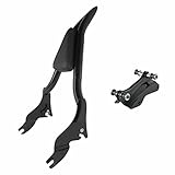 SWESGI Sissy Bar per Harley Davidson, schienale passeggero a 4 punti, kit hardware adatto per Touring CVO Road Glide Street Glide Electra Glide Road King 2014-2023 nero lucido 1 1/2 bar 55,9 cm