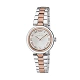 WYLER VETTA WV0029 28 mm QUARZO QUADRANTE ARGENTE' CASSA E BRACCIALE BICOLORE