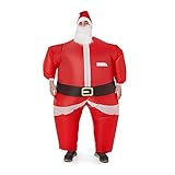 THE TWIDDLERS - Costume Babbo Natale Gonfiabile (per Adulti) - Costume Divertente Uomo - Accessorio Divertente per Natale