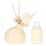 THUN Confezione regalo mini diffusore, crema, stoneware, Collezione Bomboniera, 50 ml