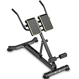 DH FitLife Panca Romana Multifunzione 5 in 1 per Allenamento a Casa | Allenatore per Addominali e Schiena | Panca Hyperextension | Roman Chair Regolabile e Pieghevole | Portata fino a 150 kg