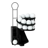 LexTex Lanciapalline da Golf Range Reload PRO, Distributore di Palline da Golf con Pedale, Macchina Automatica per Allenamento al Chiuso E All'aperto, Grande capacità di 25 Palline da Golf(Nero)