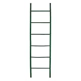 Brigros - Scala Decorativa In Legno Di Bambù Con 6 Pioli 50x190 Cm, Porta Asciugamani Bagno Da Terra, Arredo Bagno Dal Design Naturale Del Bamboo Disponibile In 3 Colori Diversi (Verde)