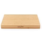 Salter BW13307EU7 Tagliere di bambù – blocco di macelleria grande in legno, pannello spesso per impieghi pesanti per intagliare carne, vassoio di formaggi, salumi, reversibile, certificato FSC®, 40 cm