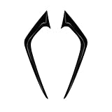 Spoiler Anteriore Auto Spoiler Per Ford Per Fiesta ST MK6 Dal 2012 Al 2017 Paraurti Anteriore Labbro Fendinebbia Luce Anteriore Cornici Copertura Trim Adesivo In ABS Lucido(Gloss Black)