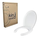 King Seat Sedile WC con Apertura Frontale per Disabili e Anziani - Copriwater Ergonomico in Materiale Termoindurente - Cerniere Regolabili e Fissaggio dal Basso