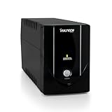 VulTech UPS1200VA-LITE Gruppo di continuità UPS Serie Lite 1200VA 600Watt, 2x Bipasso 10-16A/Schuko + 1x IEC13, Funzione Overload, Protezione da Blackout, sbalzi di tensione per Pc, videosorveglianza