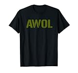 AWOL - Assente Senza Congedo - Abbigliamento Militare In Distressed Maglietta