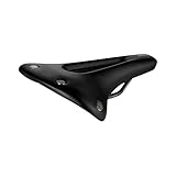 Selle San Marco REGAL Short Dynamic - Sella Bici Gravel e Bikepacking, con Telaio in Manganese Bow Rail, Foro Anatomico, Design con Borchie - Taglia L3, Nero