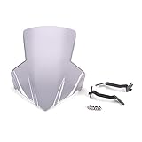 ZAMFHPVG Parabrezza Moto Parabrezza Spoiler for Honda CB650F 2014-2017 2018 2019 2020 CB 650 F CB 650F Moto Parabrezza Parabrezza Deflettore Cupolino Moto(Smoke)