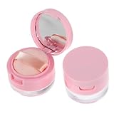 BESTYASH 2Pezzi Contenitori per Polvere Sciolta Viaggio Mini Scatola per con Puff e Compatto per Cosmetici