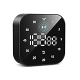 EooCoo Digital Timer Cucina, [Funzionamento con una sola mano], 10 secondi/1/3/5/10/15/20/25/30/45/60/90 minuti Countdown, 199 Min Countup, Modalità Mute, per ADHD/Lavoro/Studio/Palestra - Nero