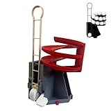 LexTex Lanciapalline da Golf Range Reload PRO, Distributore di Palline da Golf con Pedale, Macchina Automatica per Allenamento al Chiuso E All'aperto, Grande capacità di 25 Palline da Golf(Red)