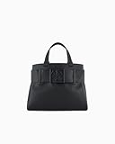 Armani Exchange Susy Small Bag, Borsa per la Spesa Donna, Nero, Taglia Unica