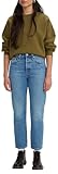 Levi's 501 Crop, Jeans Donna, Medium Indigo Worn In, 24W / 26L