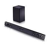 LG SQC2 Soundbar TV 300W, 2.1 Canali con Subwoofer Wireless, Soundbar Dolby Digital, Bluetooth, Ingresso Ottico, Ingresso AUX 3,5mm, USB