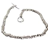 Fei Gioielli Bracciale argento 925 modello pepita granelli gioielli uomo donna ipoallergenico, Argento sterling Argento