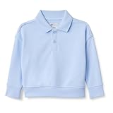 Amazon Essentials x Sofia Grainge Felpa Polo in French Terry Bambini e Ragazzi, Blu Chiaro, 10 anni
