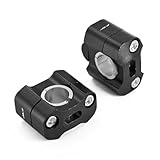 TXDBD Riser per Manubrio Moto Offset Extend Raised per H&Onda CRF300L CRF250L CRF 230 450L CRF250F 250 450 R/X 150 300L Distanziale Rialzo Manubrio(Nero)