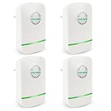 Nzkeuf Power Saver Originale, 4 Pezzi Dispositivo di Risparmio Energetico, Spina Europea, per Elettrodomestici e Apparecchiature Ad Alta, Alta Efficienza e Risparmio Energetico, Risparmio di Denaro