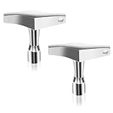 Ouligay 2 chiavi universali per batteria, accordatore per batteria, per batteria acustica ed elettronica (lega di zinco, quadrilateri)