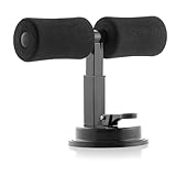 InnovaGoods - Barra di Supporto per Addominali CoreUp, Allenamento Tutto in Uno Casa, Ventosa Sicura, Regolabile 3 Posizioni, Nero, Acciaio, Gomma, Schiuma ad Alta Densità