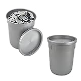 PZ 10 CONTENITORE CILINDRICO PER GELATO + COPERCHIO CARAPINA PER VETRINA A POZZETTO ROTONDO VASCHETTA GELATO ICE CREME GELATERIE E PASTICCERIE