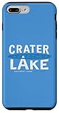 Custodia per iPhone 7 Plus/8 Plus Vintage Crater Lake National Park Oregon Est 1906 Acqua Blu
